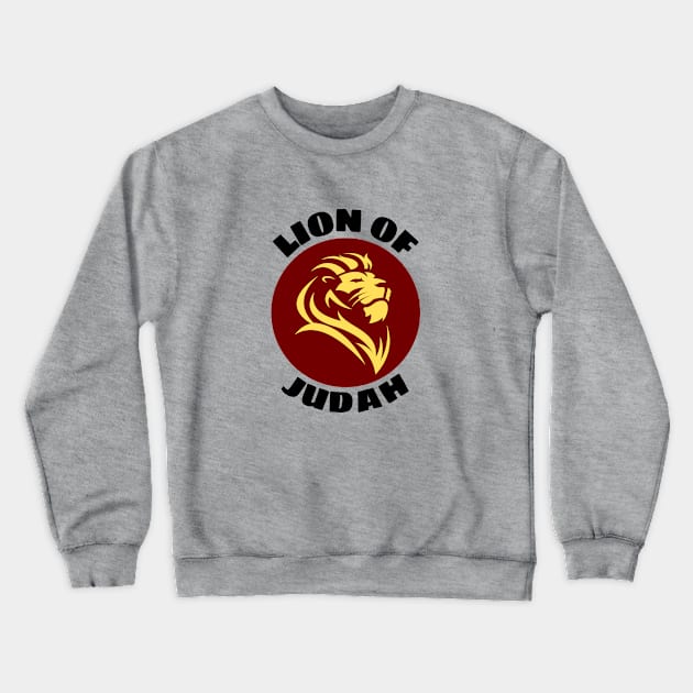 Lion Of Judah | Christian Saying Crewneck Sweatshirt by All Things Gospel